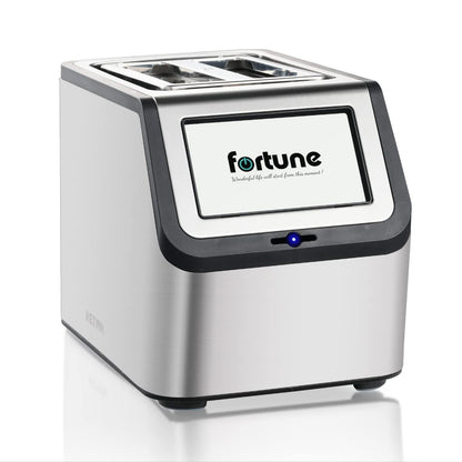 KETIAN Smart Toaster: touchscreen 2-slice toaster, fast heating, multiple bread settings, stainless steel build.